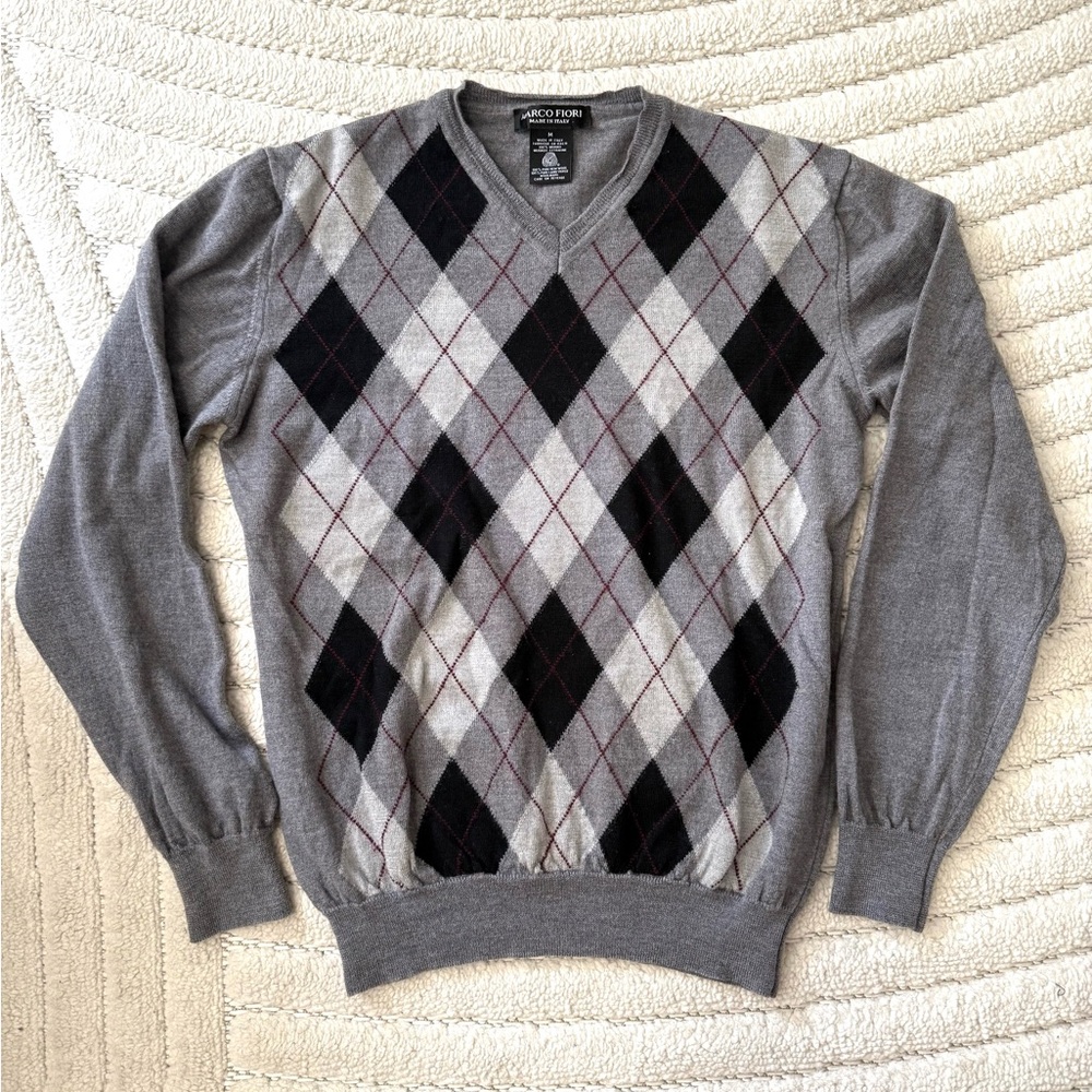 Vintage Marco Fiori 100% Merino Wool Sweater Vest - M / made in Italy